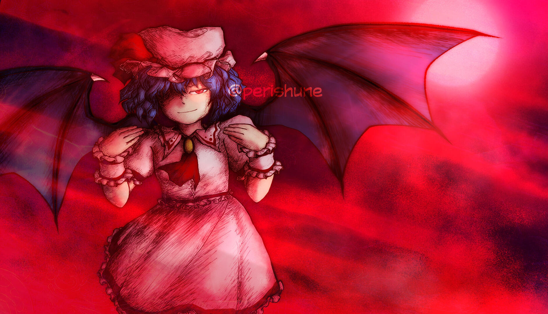 I was bored at 1AM and thought, &quot;I should be productive and make some Touhou art!&quot;