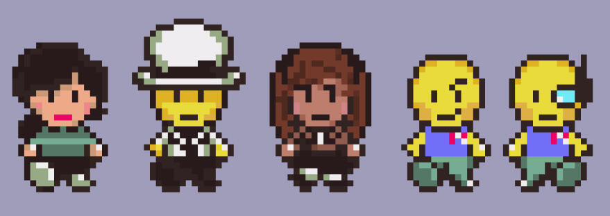 EF characters Earthbound style?!