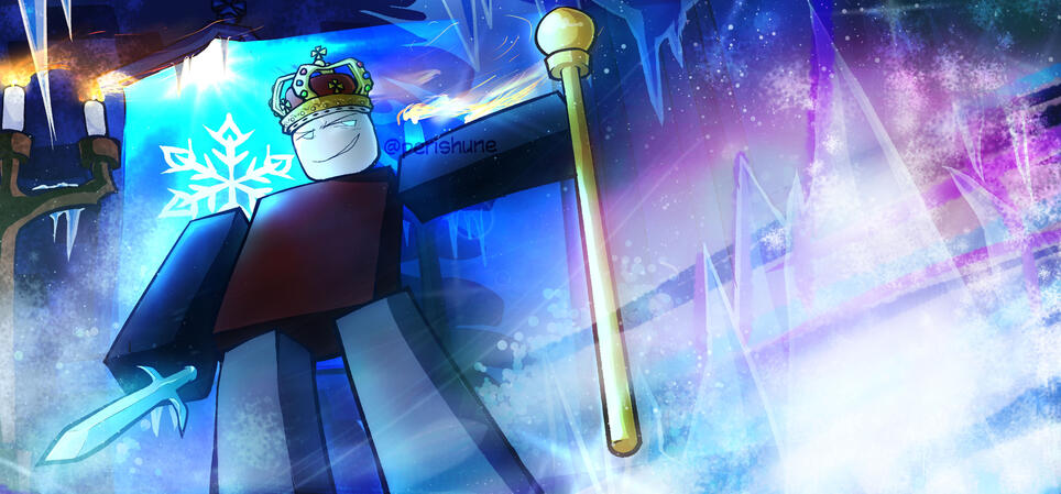 Cruel King from Block Tales, I really overexaggerated his boss fight here... he&#39;s actually not that intimidating. He&#39;s such a cool guy. Fatherly figure almost.